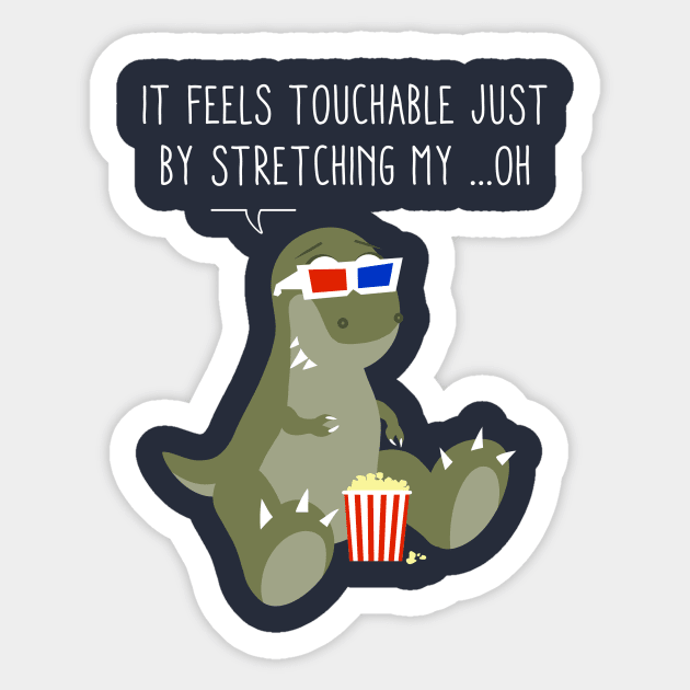 T-Rex and the 3D Sticker by ddjvigo